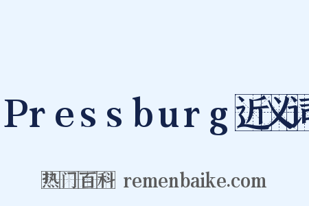 Pressburg近义词是什么意思的图片